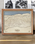 Home Decor for Skiers, Ski Cabin Decor, Purgatory Wood Ski Map