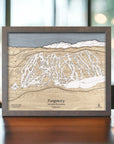 Purgatory Ski Map, Colorado, Unique wedding gift for skiers and snowboarders.