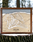 Red Lodge Mountain Montana, 3D Handcrafted Map, Ski Cabin Decor