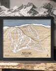 Red Lodge Mountain, Ski Cabin Decor, Skiing Wall Art