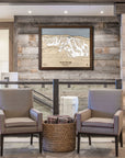 Seven Springs PA Ski Trail Map | 3D Wood Mountain Art | Torched Peaks