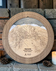 Ski Map Cribbage Board