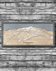 Snowmass Colorado Ski Trail Map | 3D Wood Mountain Art