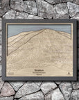 Stratton Mountain Ski Trail Map | 3D Wood Mountain Art