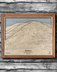 Stratton Mountain Ski Trail Map | 3D Wood Mountain Art