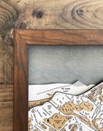 Sugar Bowl CA Ski Resort Framed Wall Art