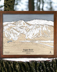 Sugar Bowl CA Trail Map, Ski Resort Map Art, Ski Cabin Decor, Skiing Art