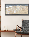 Sunday River Wall Map, Sunday River Maine Ski Resort Poster