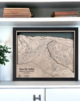 Taos Ski New Mexico Wood Ski Map