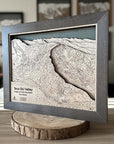 Taos Ski Valley Trail Map | 3D Wood Ski Slope Art