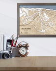 Taos Ski Valley Trail Map | 3D Wooden Mountain Art