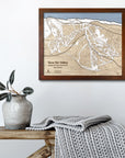 Taos Ski Valley Trail Map | 3D Wooden Mountain Art