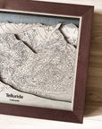 Telluride Colorado Ski Trail Map, 3D Wood Skiing Decor