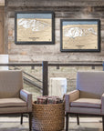 Boyne Highlands Ski Map, Laser-engraved ski art for your home or office.