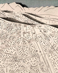 Vail Colorado Ski Trail map featuring ski trails, chairlifts, and mountain points of interest.