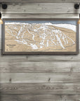 Vail Colorado Wooden Map, Authentic Torched Peaks Ski Map