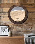 Whitefish Mountain ski map cribbage board displayed on a reclaimed-wood wall as functional ski cabin wall art.