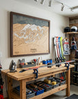 Whitefish, Montana Ski Map Art
