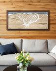 Gifts for skiers and snowboarders: 3D Wood Map Windham Mountain Ski Area