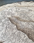 Lasers engraved a Winter Park Ski Resort Trail Map