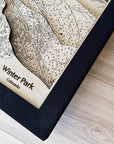 Framed Wall art of Winter Park Ski Resort Trail Map