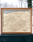 Winter Park Ski Skiing Map, A unique gift for skiers