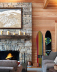 Winter Park Ski Trail Map | 3D Wooden Mountain Art | Torched Peaks