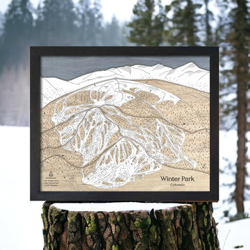Gifts for Skiers - Winter Park Ski Trail Map 