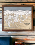 Slopes Mountain Art: Breckenridge Colorado Map