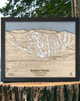 Bretton Woods Ski Resort Map, Skiing Wall Art