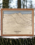 Best gifts for Skiers: Wooden Crested Butte CO Wood Mountain Art