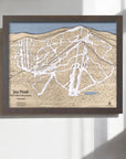 Jay Peak 3D Wood Ski Resort Map