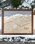 Keystone Colorado Ski Resort Map Art, Laser engraved ski decor