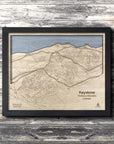 Keystone Colorado Wooden Ski Resort Map