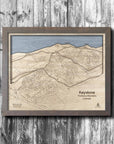 Keystone Colorado Wooden Ski Resort Map
