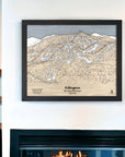 Killington Mountain 3D Wood Map