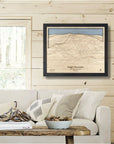 Magic Mountain Vermont Ski Map, Framed Skiing Wall Art