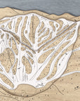 3D Wood Map: Monarch Mountain Ski Resort by Torched Peaks