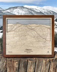 3D Wood Map of Okemo Vermont Ski Resort