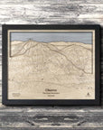 Okemo VT Wooden Ski Trail Map, Gifts for Skiers