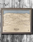 Steamboat Ski Trail Map | 3D Wood Wall Map