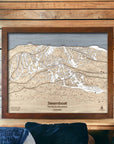 Steamboat Ski Resort Trail Map, 3D Layered map