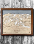 Wooden Steamboat Ski Resort Trail Map, The Perfect Gift for Skiers