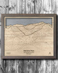 Stevens Pass WA Ski Trail Map | 3D Wood Mountain Art, Skiing Decor