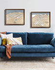 Stowe Vermont, Skiing Wall Art, Cabin Decor