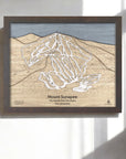 Wooden Ski Area Maps
