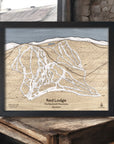Wooden Ski Trail Maps