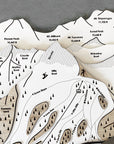 Ski Trail Map Gift Card | The Perfect Gift for Skiers and Snowboarders