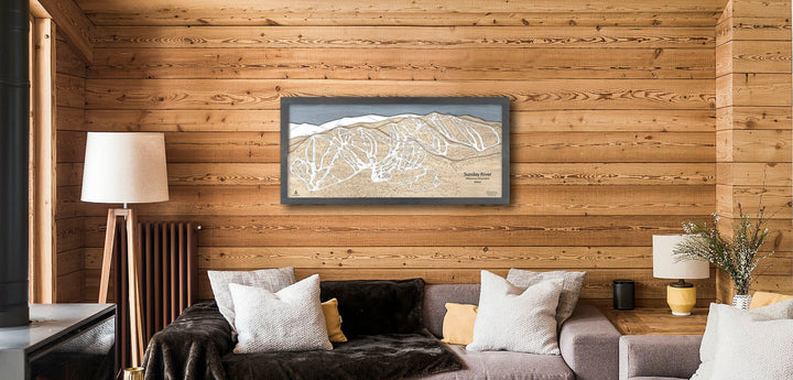 How wooden ski resorts maps are made | Torched Peaks