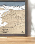 Alpental Framed Ski Map, Gifts for Skiers